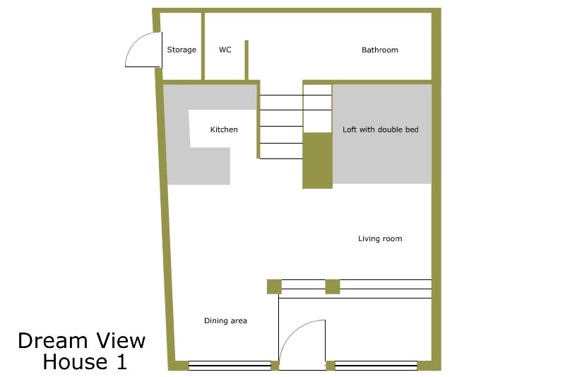ground plan from the holiday house